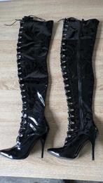 Overknee laarzen Kassiopeya 43, Kleding | Dames, Hoge laarzen, Verzenden, Zwart, Zo goed als nieuw
