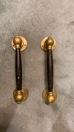 Twee prachtige handvaten vintage met messing, Ophalen of Verzenden, Gebruikt, Koper of Messing, Overige typen