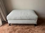 Beige bank + poef Montel Monza, Huis en Inrichting, Ophalen, 125 cm of meer, Zo goed als nieuw, Stof