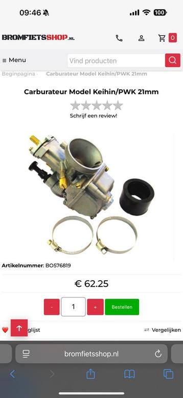 21mm pwk carb keihin beschikbaar voor biedingen