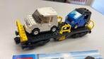 SB1935 Lego trein 7939 auto wagon compleet + boekje, Kinderen en Baby's, Speelgoed | Duplo en Lego, Ophalen of Verzenden, Zo goed als nieuw