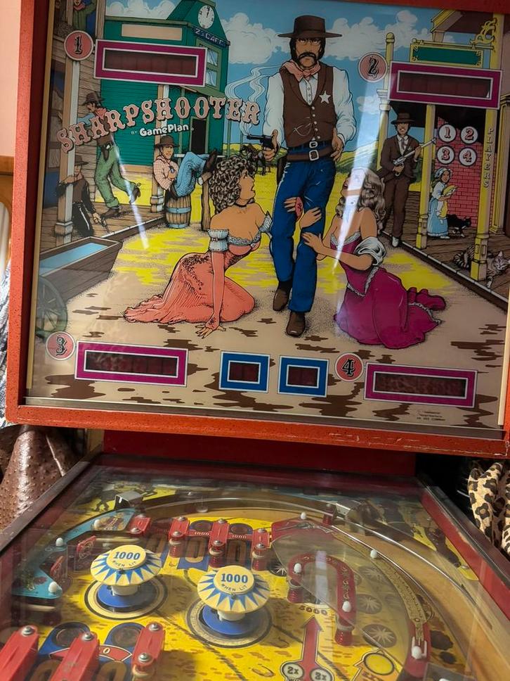 Flipperkast vintage Sharpshooter Wild West, Verzamelen, Automaten | Flipperkasten, Gebruikt, Elektronisch, Flipperkast, Overige merken