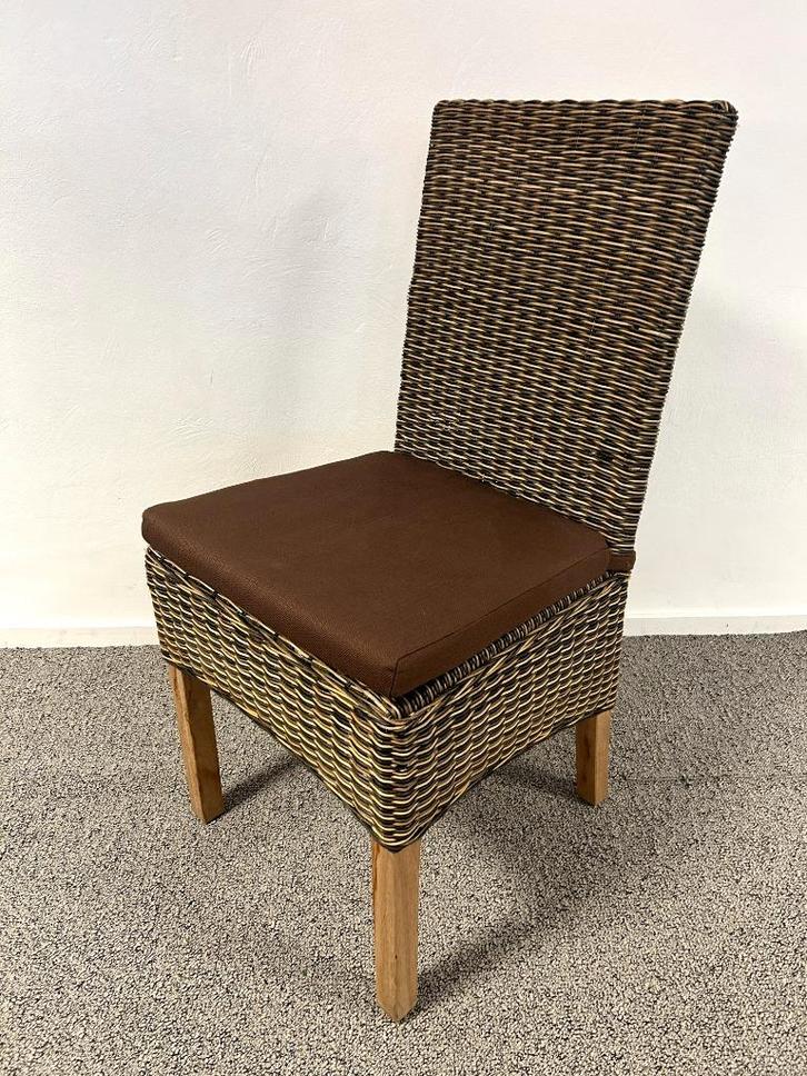 Rotan eetkamerstoel, Huis en Inrichting, Stoelen, Zo goed als nieuw, Twee, Riet of Rotan, Overige kleuren, Ophalen