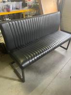 Eetkamerbank zwart 160cm, Huis en Inrichting, Stoelen, Ophalen, Gebruikt, Zwart, Metaal