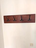 Vintage kapstok teakhout met haken wandkapstok jaren 60-70, Gebruikt, Nvt, Nvt, Nvt