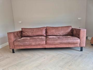 3,5 Zitsbank microleder Cognac beschikbaar voor biedingen
