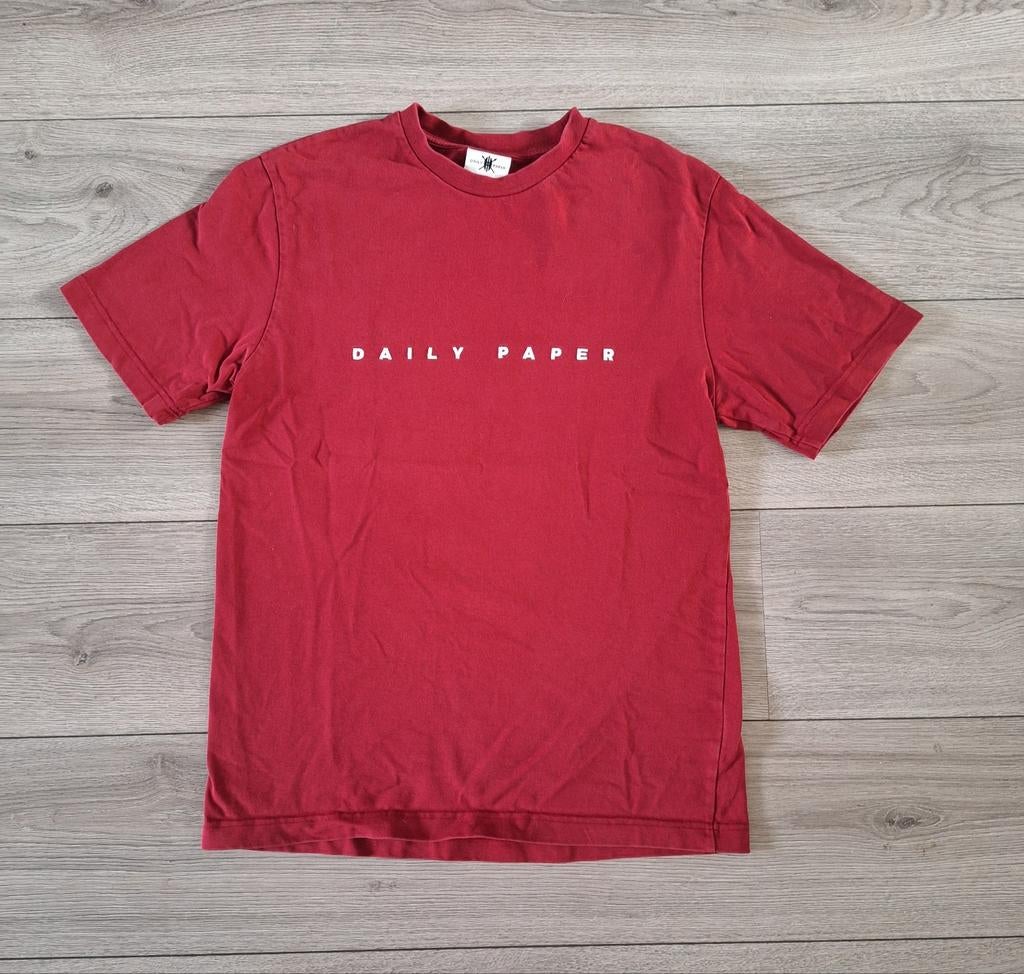 Daily paper t-shirt rood maat S unisex, Ophalen of Verzenden, Zo goed als nieuw, Daily Paper, Rood