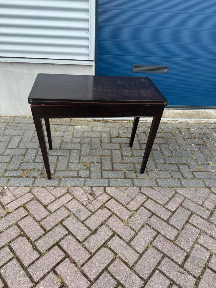 Antieke Speeltafel / Kaarttafel, Antiek en Kunst, Antiek | Meubels | Tafels, Ophalen of Verzenden