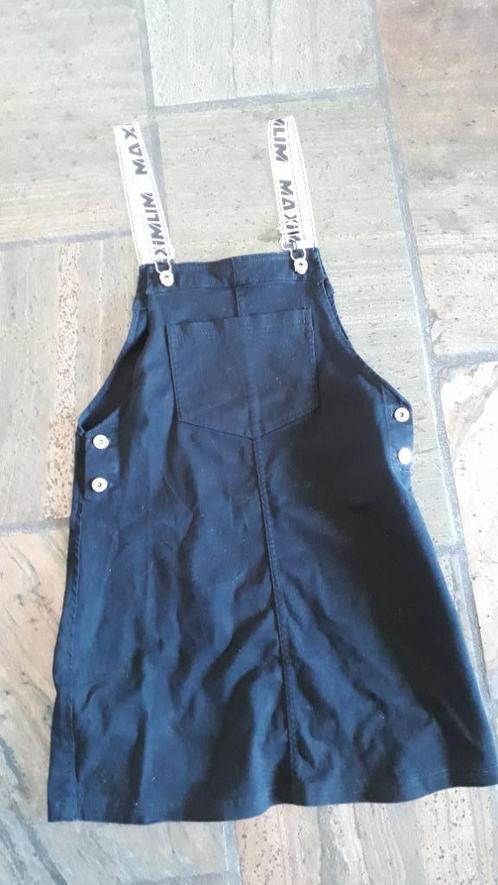H&M jurkje, maat 36, model salopette, Kleding | Dames, Jurken, Zo goed als nieuw, Maat 36 (S), Zwart, Boven de knie, Ophalen of Verzenden