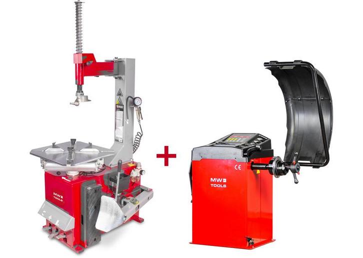 Set bandenwisselaar BT100 3x400V en balanceermachine 230V, Auto diversen, Autogereedschap, Nieuw, Ophalen