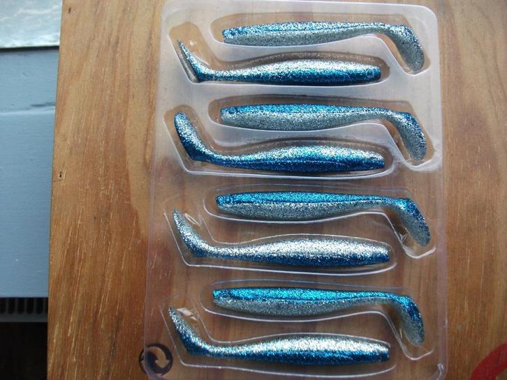 8 stuks Ron Thompson Slim Shad Paddle Tail / kunstaas shads, Watersport en Boten, Hengelsport | Roofvissen, Nieuw, Overige typen
