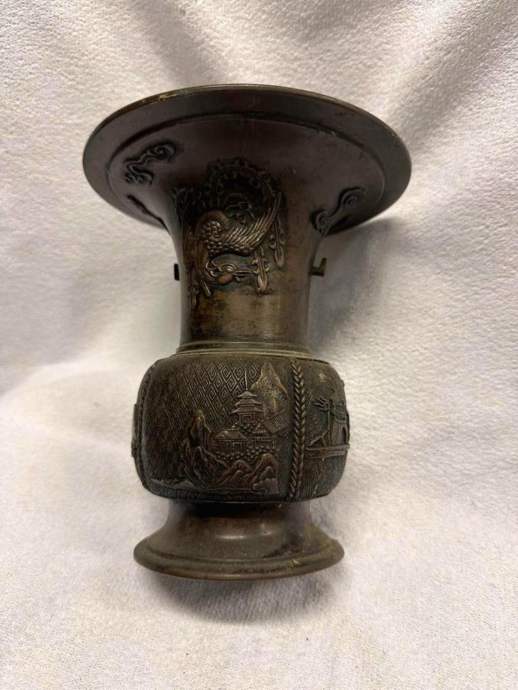 Chinese bronzen vaas Ming Dynasty, Antiek en Kunst, Antiek | Koper en Brons, Ophalen