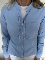 H&M blouse streepje licht blauw wit, H&M, Blauw, Ophalen of Verzenden, Zo goed als nieuw