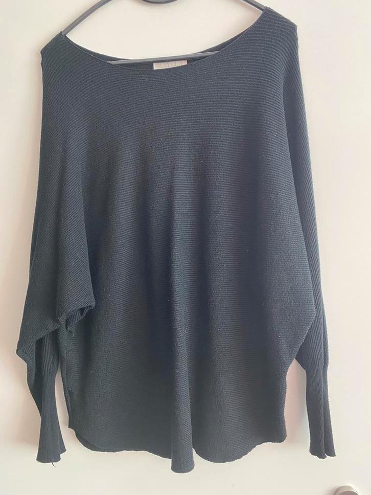 Comfy pak rib off shoulder, 1 maat, Kleding | Dames, Huispakken, Zo goed als nieuw, Maat 38/40 (M), Zwart, Ophalen of Verzenden