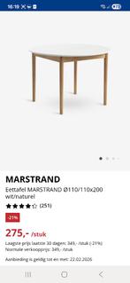 Eettafel, Huis en Inrichting, Tafels | Eettafels, Ophalen, 100 tot 150 cm, 50 tot 100 cm, Zo goed als nieuw