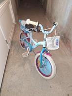 Frozen meisjesfiets, Fietsen en Brommers, Fietsen | Kinderfietsjes, Ophalen, Zo goed als nieuw, 16 tot 20 inch, Zijwieltjes