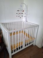 Box baby vierkant wit INCLUSIEF KIEKEPIEP muziekmobiel, Ophalen, Zo goed als nieuw, Vierkant, In hoogte verstelbaar