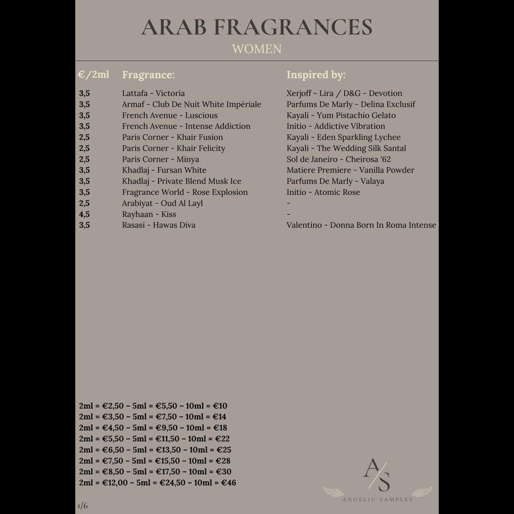 PARFUM SAMPLES - 2, 5 & 10 ml, Ophalen of Verzenden, Zo goed als nieuw