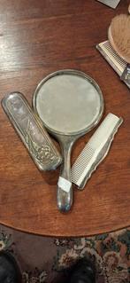 Vintage Spiegel met Borstel en Kam Set, Antiek en Kunst, Ophalen of Verzenden