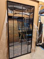 Spiegel, antiek glas / mirror with antique glass - black, Ophalen, Rechthoekig, 50 tot 100 cm, 200 cm of meer