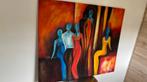 Abstract Schilderij Figuren 120x100, Ophalen