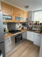 Ikea Faktum keuken RVS/beukenhout, Huis en Inrichting, Keuken | Complete keukens, Ophalen, Gebruikt, Overige kleuren, Enkelwandige keuken
