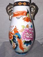 Vintage Chinese Vaas met Phoenix en Bloemen, Antiek en Kunst, Antiek | Vazen, Ophalen of Verzenden