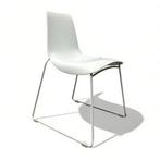 design stoelen Lei Bonaldo zijn ook stapelbaar, Huis en Inrichting, Ophalen, Gebruikt, Wit, Vijf, Zes of meer stoelen