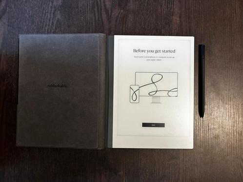 ReMarkable 2 + Book Folio + Marker Plus, Computers en Software, Tekentablets, Zo goed als nieuw, Verzenden