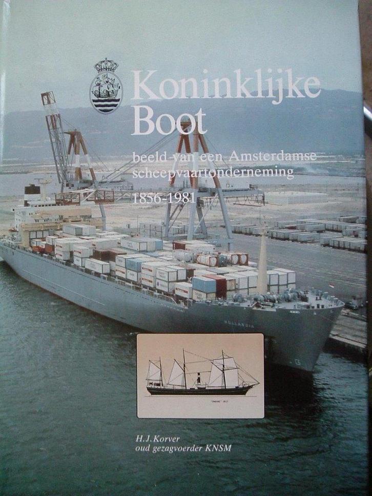 Koninklijke Boot. KNSM 1856 - 1981., Verzamelen, Scheepvaart, Gebruikt, Boek of Tijdschrift, Motorboot, Ophalen of Verzenden
