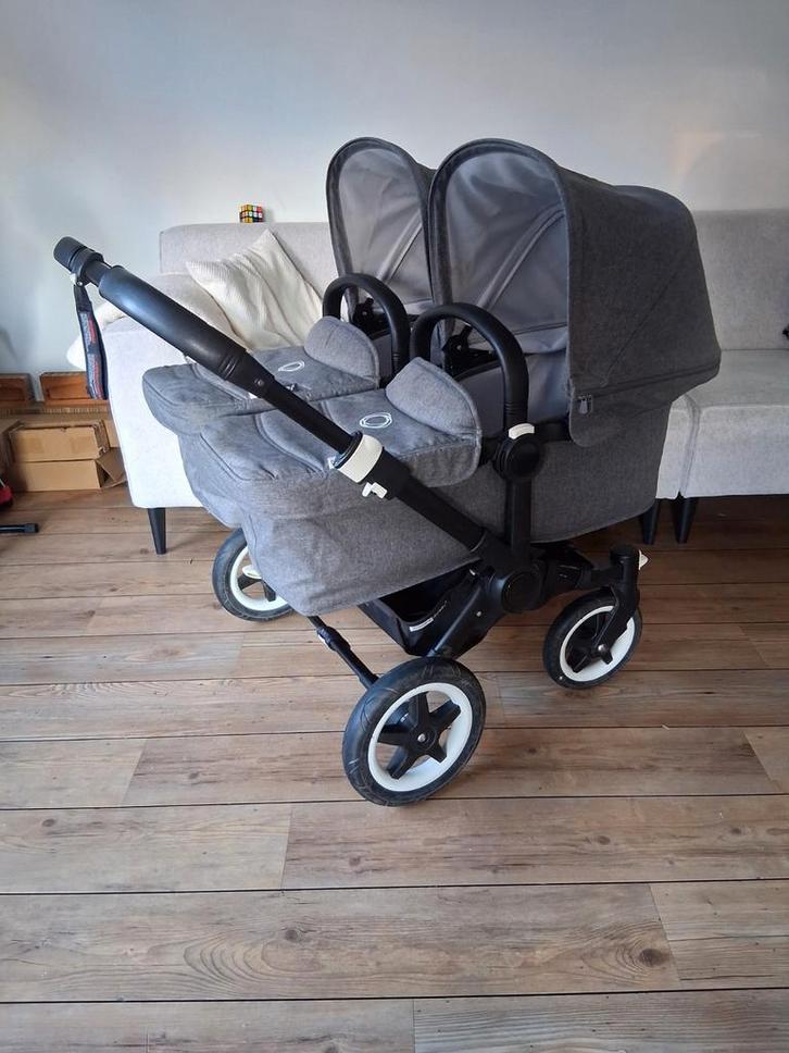 Zgan Bugaboo donkey  twin/ tweeling!, Kinderen en Baby's, Tweelingen en Meerlingen, Zo goed als nieuw, Kinderwagen of Buggy, Ophalen