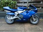 Blauwe minibike start direct, Fietsen en Brommers, Minibikes, Midibikes en Pitbikes, Ophalen, Gebruikt, Overige typen, 49 cc