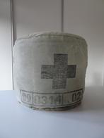 HK Living poef voetenbank bijzettafel rond groen kaki khaki, Huis en Inrichting, Banken | Voetenbanken en Poefen, Minder dan 50 cm