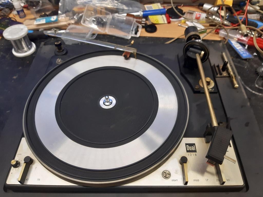 dual 1218 platenspeler, Audio, Tv en Foto, Platenspelers, Ophalen, Gebruikt, Automatisch, Platenspeler