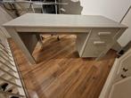 Woood betongrijs houten bureau met lades, Ophalen, Gebruikt, Bureau