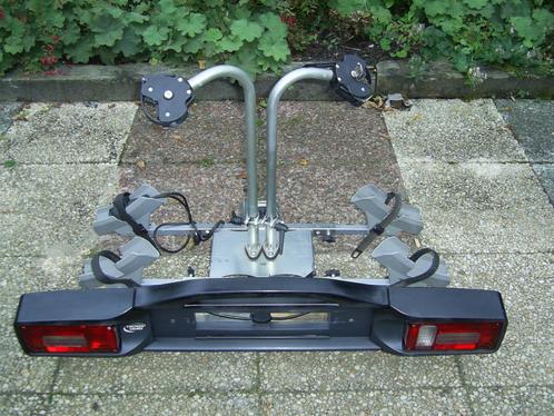 Stabiele Twinny Load Power Carrier kantelbare fietsendrager, Auto diversen, Fietsendragers, Gebruikt, Trekhaakdrager, 2 fietsen