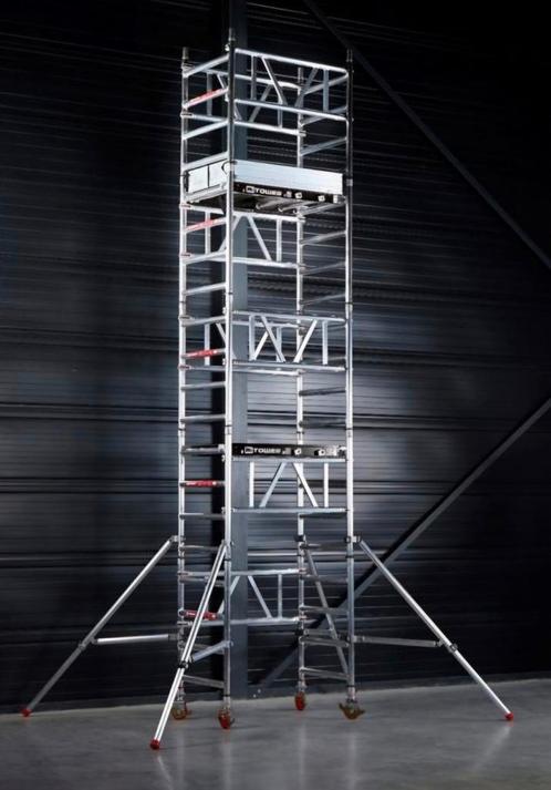 Altrex Mi-tower 6,2 werkhoogte, zgst., Doe-het-zelf en Verbouw, Steigers, Zo goed als nieuw, Rolsteiger of Kamersteiger, 5 meter of hoger