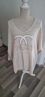 20)Te koop mooie nieuw trui met Paris 1 maat ong.46/48/50, Beige, Trui of Vest, Nieuw, Issima