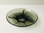 Groene Persglazen Art Deco  3 vaksschaal / drievaksschaal, Ophalen of Verzenden