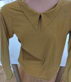 Okergele polkadot blouse van Studio Anneloes. Maat M, Kleding | Dames, Maat 38/40 (M), Studio Anneloes, Geel, Ophalen of Verzenden