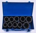 10-dlg. 1" Kracht doppenset, zeskant diep 22-50 mm, Ophalen of Verzenden, Nieuw