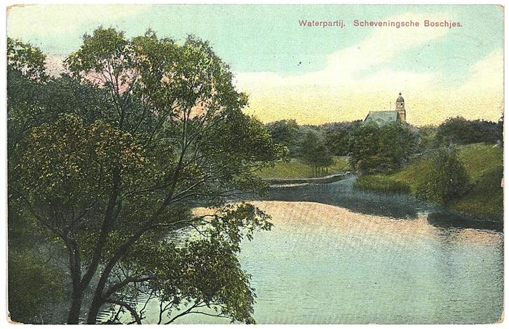 910541	s Gravenhage	Scheveningen	Scheveningsche Boschjes	191, Verzamelen, Ansichtkaarten | Nederland, Gelopen, Zuid-Holland, Voor 1920