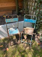 2 franse ijzeren stoelen tuin terras, Tuin en Terras, Ophalen, Gebruikt, Metaal