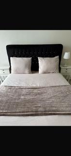 Boxer bed, Ophalen, Zwart, Tweepersoons, Zo goed als nieuw