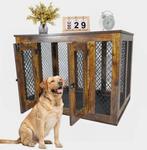 Houten Metalen Hondenbench Solide Luxueus - Zeer mooi! 94 cm, Ophalen of Verzenden, Nieuw