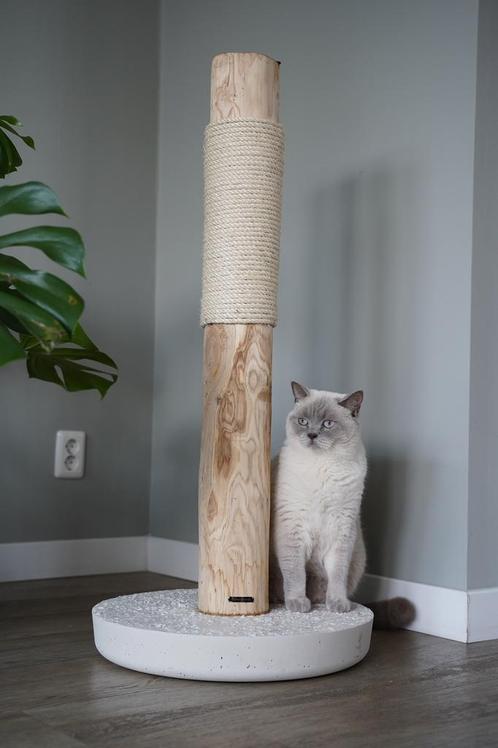 Krabpaal voor grote katten boomstam hout, Dieren en Toebehoren, Krabmeubelen, Nieuw, Ophalen