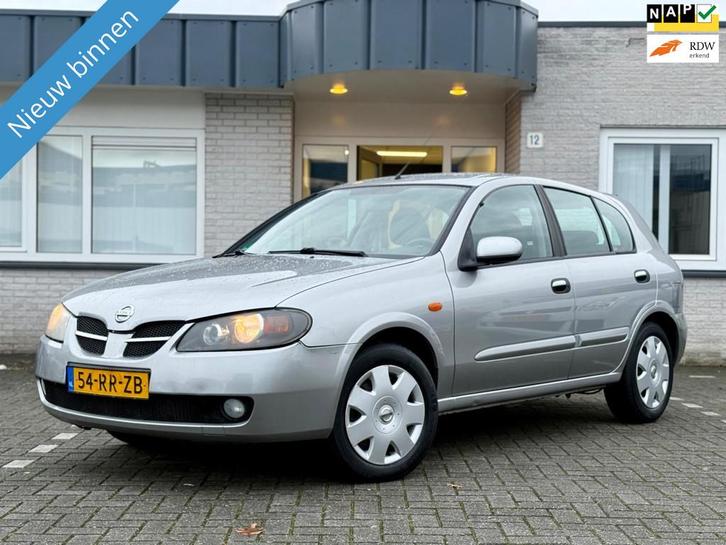Nissan Almera 1.8 Acenta Automaat|Airco|Trekhaak!, Auto's, Nissan, Bedrijf, Te koop, Almera, ABS, Airbags, Airconditioning, Boordcomputer