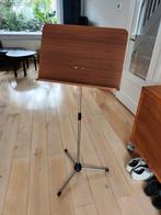Muziekstandaard stevig metaal en hout, Muziek en Instrumenten, Standaards, Ophalen, Gebruikt