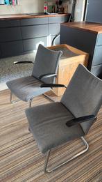 2x Fauiteuil Gispen de Wit 3014 grijs, Ophalen, Gebruikt, Vintage, 75 tot 100 cm