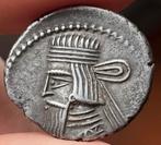 AR Drachme Parthian Kings, Artabanos II 80-90 AD, Ophalen of Verzenden, Losse munt, Zilver